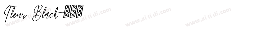 Fleur Black字体转换